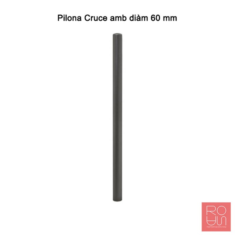 Pilona urbana fixe Cruce d'acer